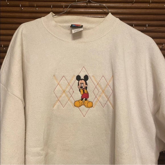 Vintage Mickey Unlimited Mickey Mouse Sweatshirt Embroidered USA Made XL - Picture 4 of 11